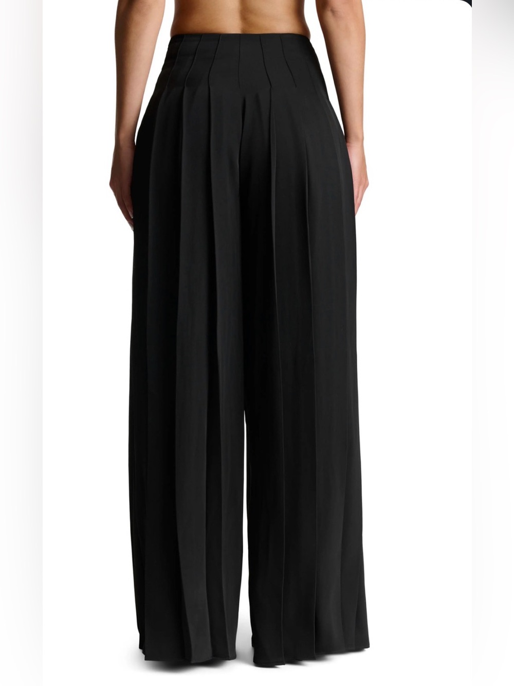 HIGH TECH high-waisted, super wide-leg pleated skirt pants 26x23 - Picture 2 of 4